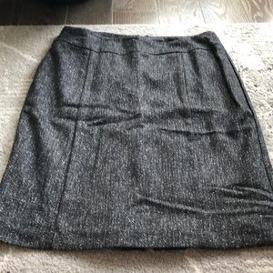 Grey tweed skirt